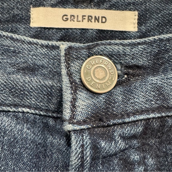 GRLFRND Denim Tatum Mid Rise Jeans Size 23 Always Now Slim Kick - Picture 6 of 11